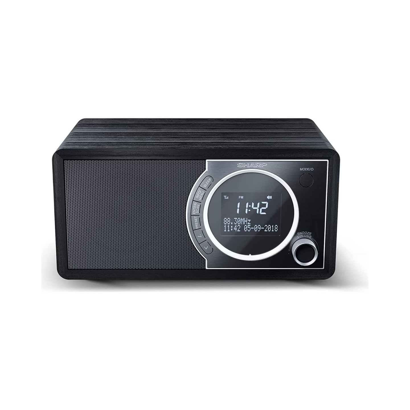 Sharp DR-450(BK) Digital Radio, FM/DAB/DAB+, Bluetooth 4.2, Alarm function, Midnight Black | Sharp | Digital Radio | DR-450(BK) 