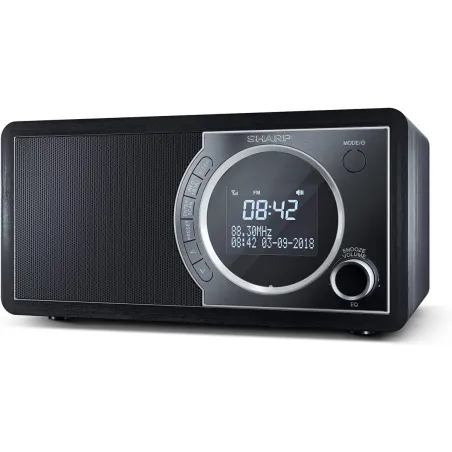 Sharp DR-450(BK) Digital Radio, FM/DAB/DAB+, Bluetooth 4.2, Alarm function, Midnight Black | Sharp | Digital Radio | DR-450(BK) 