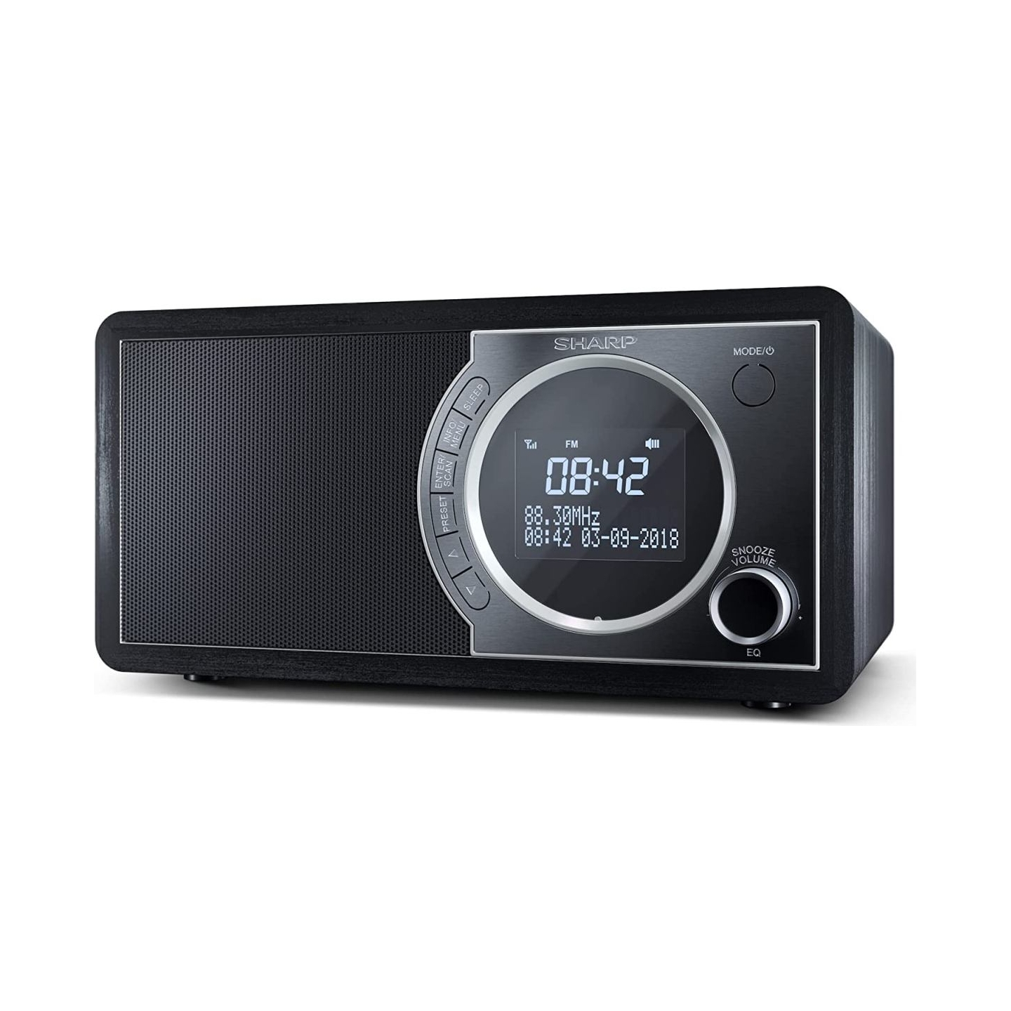 Sharp DR-450(BK) Digital Radio, FM/DAB/DAB+, Bluetooth 4.2, Alarm function, Midnight Black | Sharp | Digital Radio | DR-450(BK) 