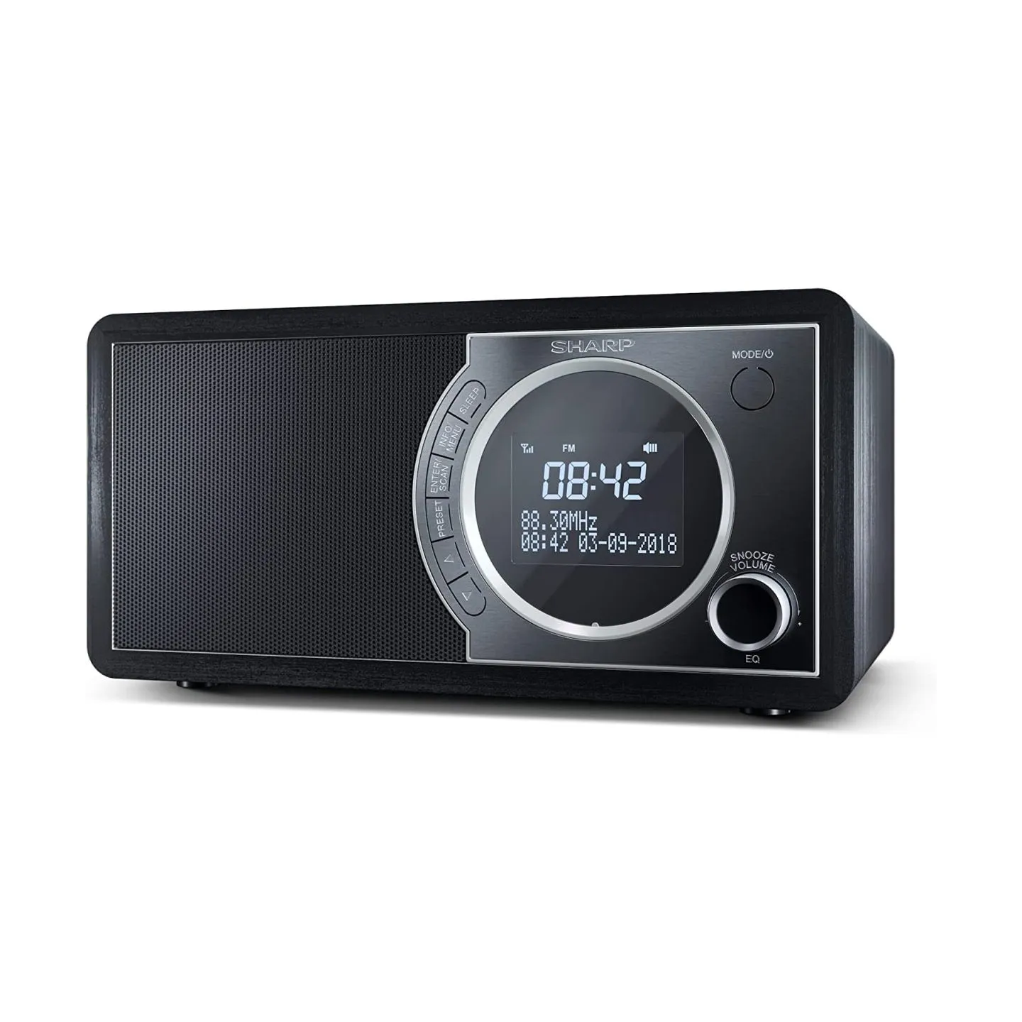 Sharp DR-450(BK) Digital Radio, FM/DAB/DAB+, Bluetooth 4.2, Alarm function, Midnight Black | Sharp | Digital Radio | DR-450(BK) 