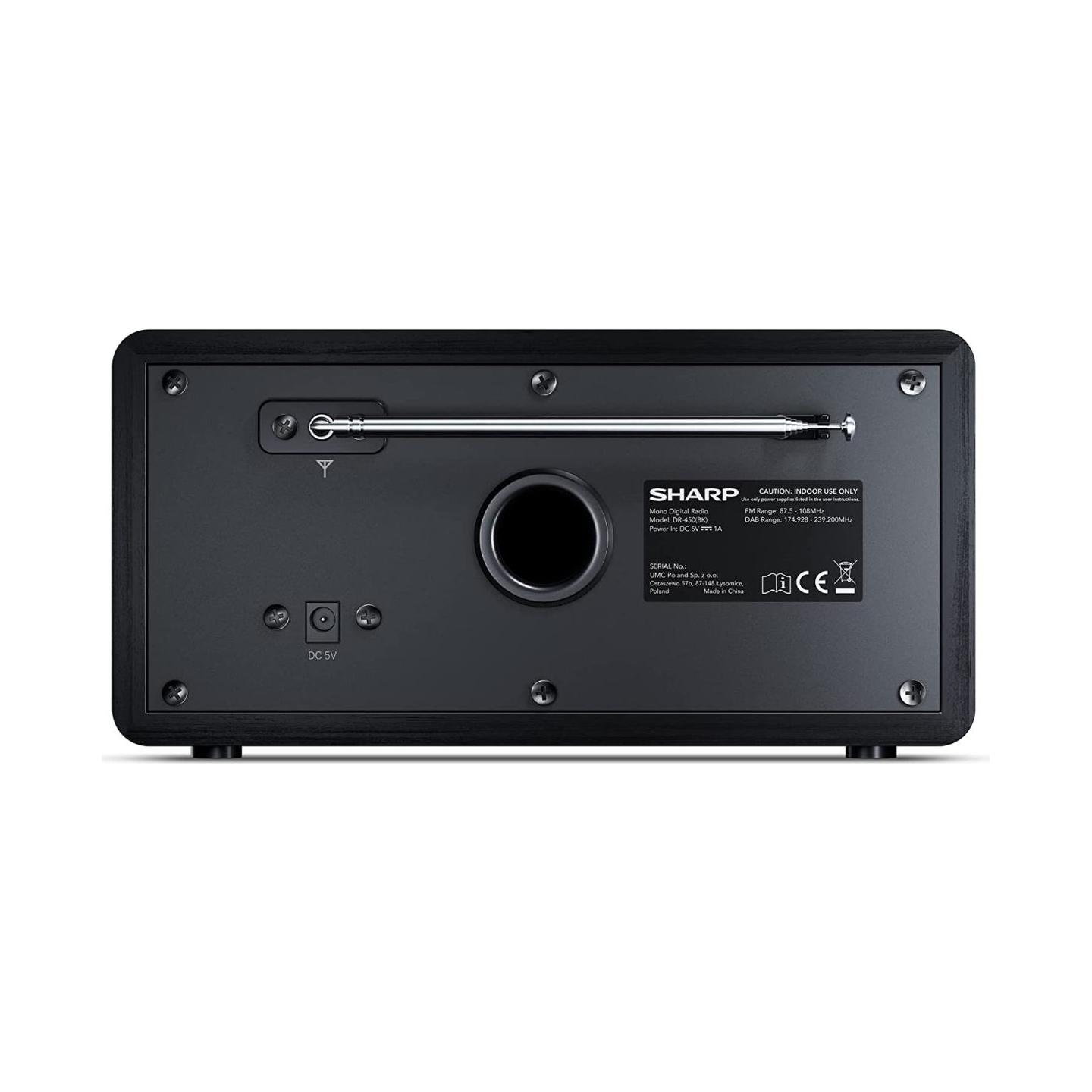 Sharp DR-450(BK) Digital Radio, FM/DAB/DAB+, Bluetooth 4.2, Alarm function, Midnight Black | Sharp | Digital Radio | DR-450(BK) 