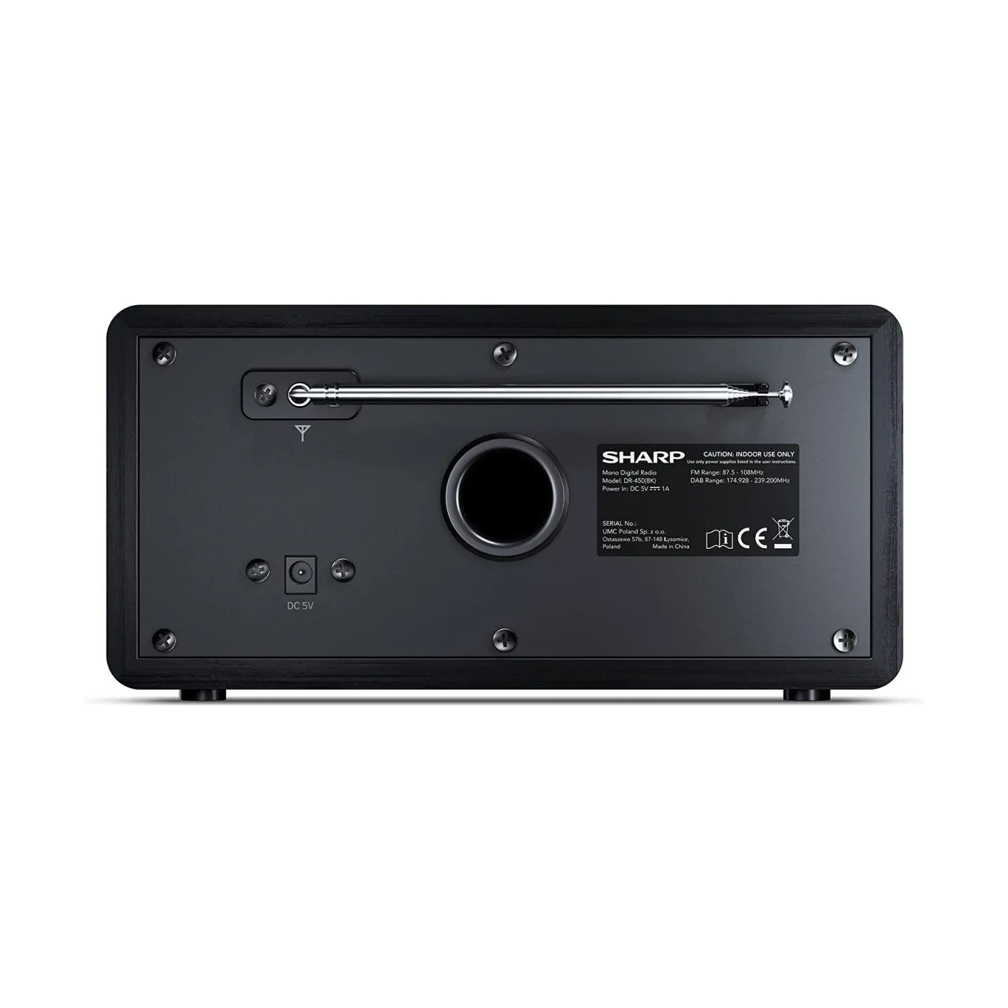 Sharp DR-450(BK) Digital Radio, FM/DAB/DAB+, Bluetooth 4.2, Alarm function, Midnight Black | Sharp | Digital Radio | DR-450(BK) 