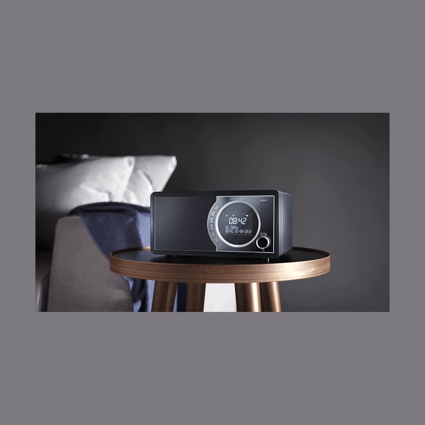Sharp DR-450(BK) Digital Radio, FM/DAB/DAB+, Bluetooth 4.2, Alarm function, Midnight Black | Sharp | Digital Radio | DR-450(BK) 