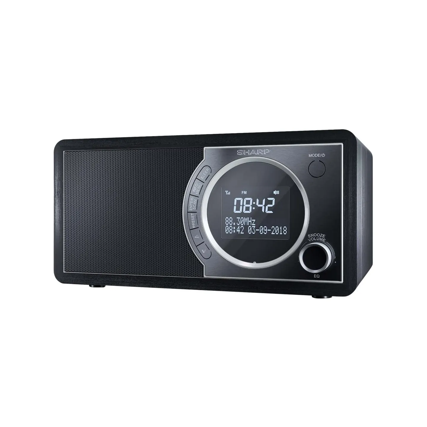 Sharp DR-450(BK) Digital Radio, FM/DAB/DAB+, Bluetooth 4.2, Alarm function, Midnight Black | Sharp | Digital Radio | DR-450(BK) 