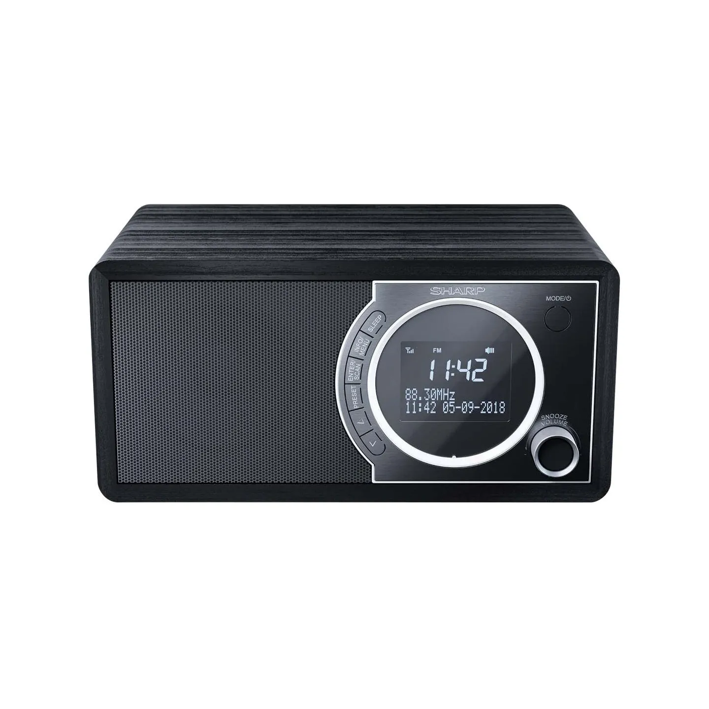 Sharp DR-450(BK) Digital Radio, FM/DAB/DAB+, Bluetooth 4.2, Alarm function, Midnight Black | Sharp | Digital Radio | DR-450(BK) 