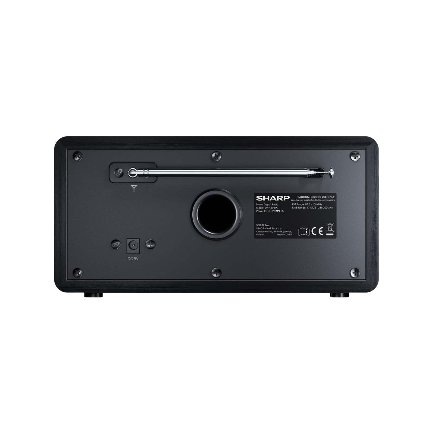 Sharp DR-450(BK) Digital Radio, FM/DAB/DAB+, Bluetooth 4.2, Alarm function, Midnight Black | Sharp | Digital Radio | DR-450(BK) 