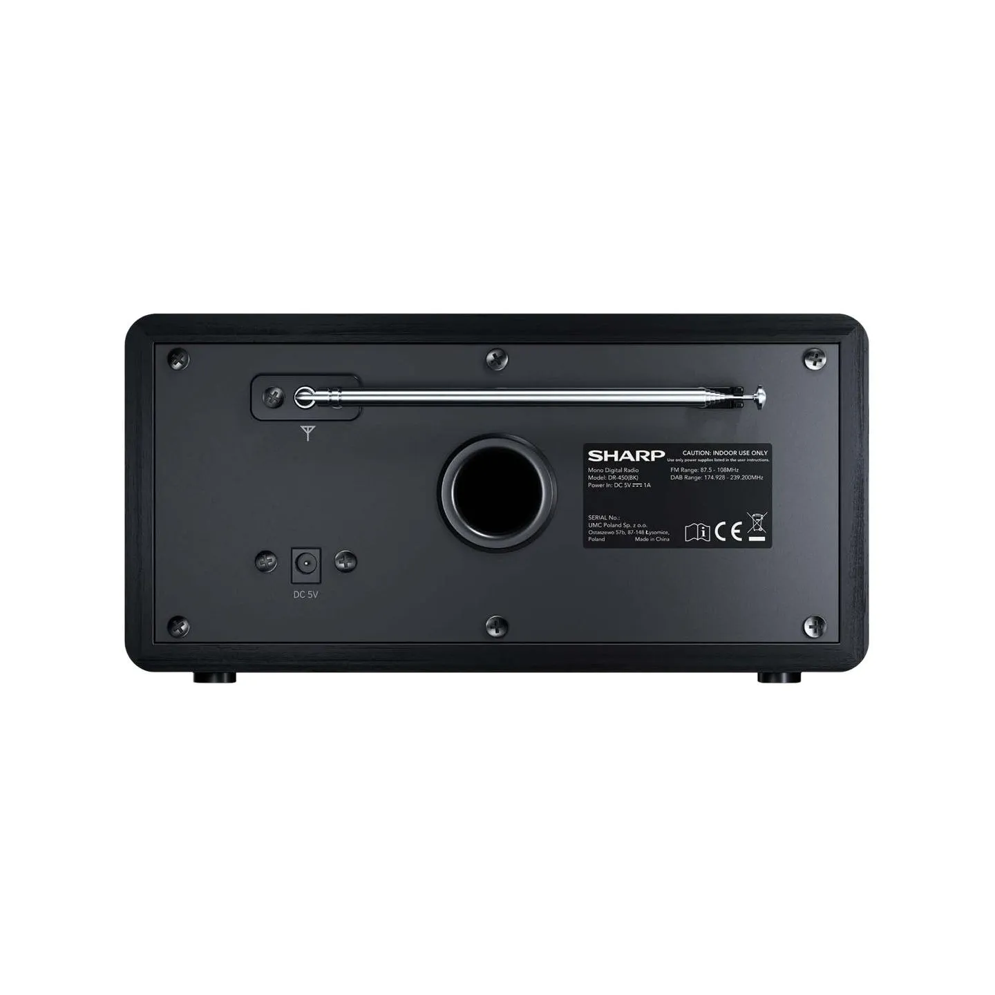 Sharp DR-450(BK) Digital Radio, FM/DAB/DAB+, Bluetooth 4.2, Alarm function, Midnight Black | Sharp | Digital Radio | DR-450(BK) 
