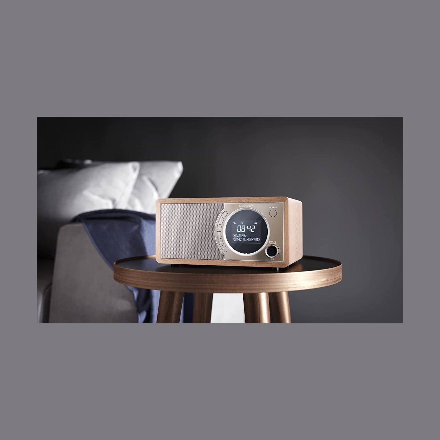 Sharp DR-450(BR) Digital Radio, FM/DAB/DAB+, Bluetooth 4.2, Alarm function, Brown | Sharp | Digital Radio | DR-450(BR) | Bluetoo