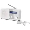 Sharp DR-P420(WH) Tokyo Portable Digital Radio, FM/DAB/DAB+, Bluetooth 5.0, USB or Battery Powered, Snowy White | Sharp | Tokyo 