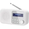 Sharp DR-P420(WH) Tokyo Portable Digital Radio, FM/DAB/DAB+, Bluetooth 5.0, USB or Battery Powered, Snowy White | Sharp | Tokyo 