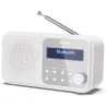 Sharp DR-P420(WH) Tokyo Portable Digital Radio, FM/DAB/DAB+, Bluetooth 5.0, USB or Battery Powered, Snowy White | Sharp | Tokyo 