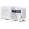 Sharp DR-P420(WH) Tokyo Portable Digital Radio, FM/DAB/DAB+, Bluetooth 5.0, USB or Battery Powered, Snowy White | Sharp | Tokyo 