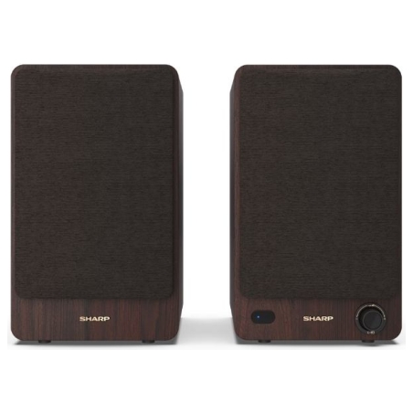 Sharp CP-SS30 Bookshelf Speakers, Brown | Sharp | Speakers | CP-SS30(BR) Bookshelf | 60 W | Bluetooth | Brown | Wireless connect