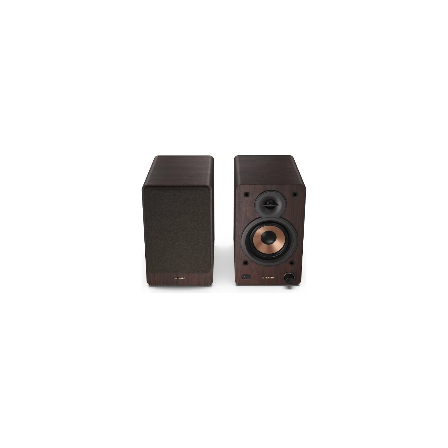 Sharp CP-SS30 Bookshelf Speakers, Brown | Sharp | Speakers | CP-SS30(BR) Bookshelf | 60 W | Bluetooth | Brown | Wireless connect