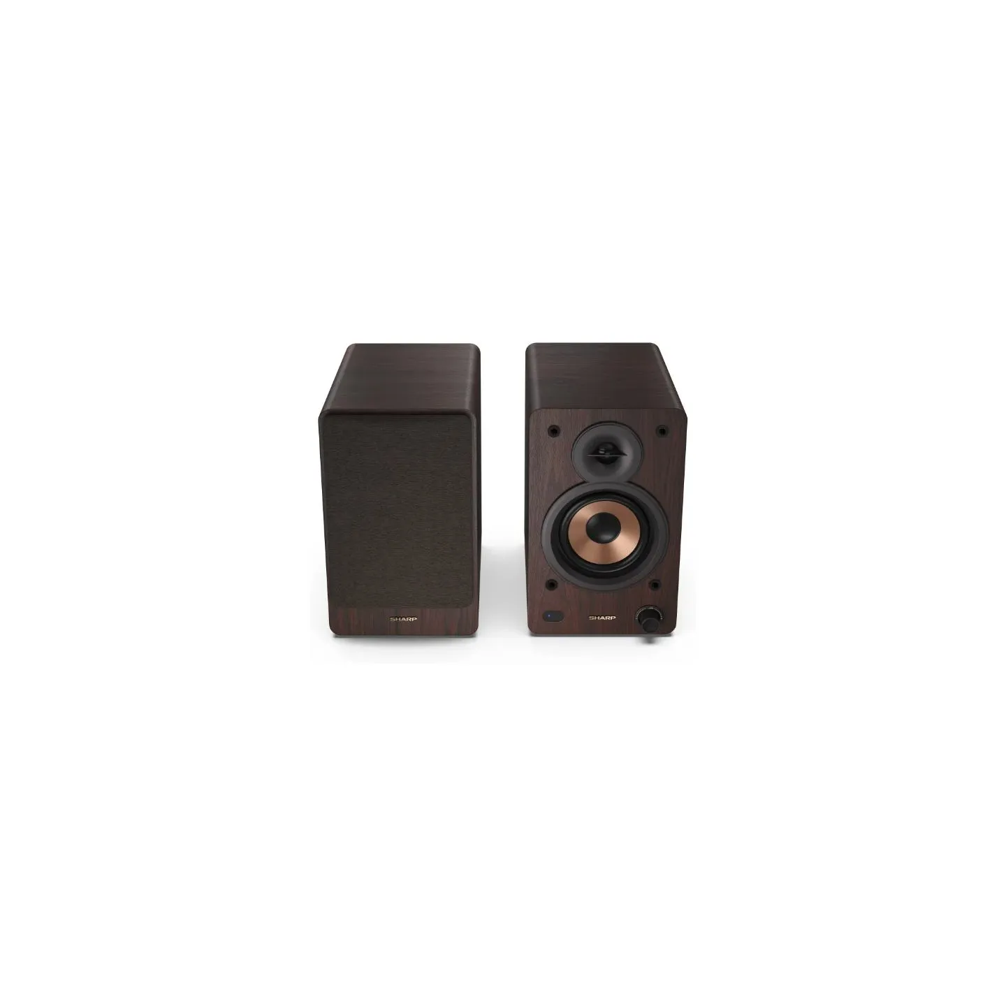 Sharp CP-SS30 Bookshelf Speakers, Brown | Sharp | Speakers | CP-SS30(BR) Bookshelf | 60 W | Bluetooth | Brown | Wireless connect