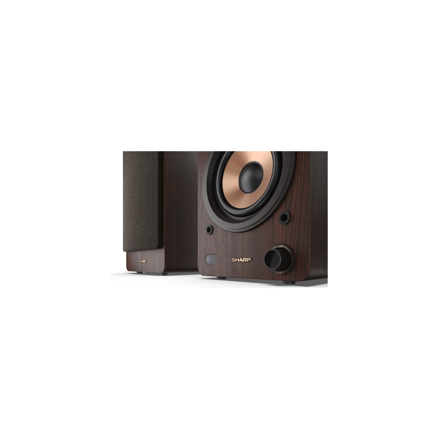 Sharp CP-SS30 Bookshelf Speakers, Brown | Sharp | Speakers | CP-SS30(BR) Bookshelf | 60 W | Bluetooth | Brown | Wireless connect