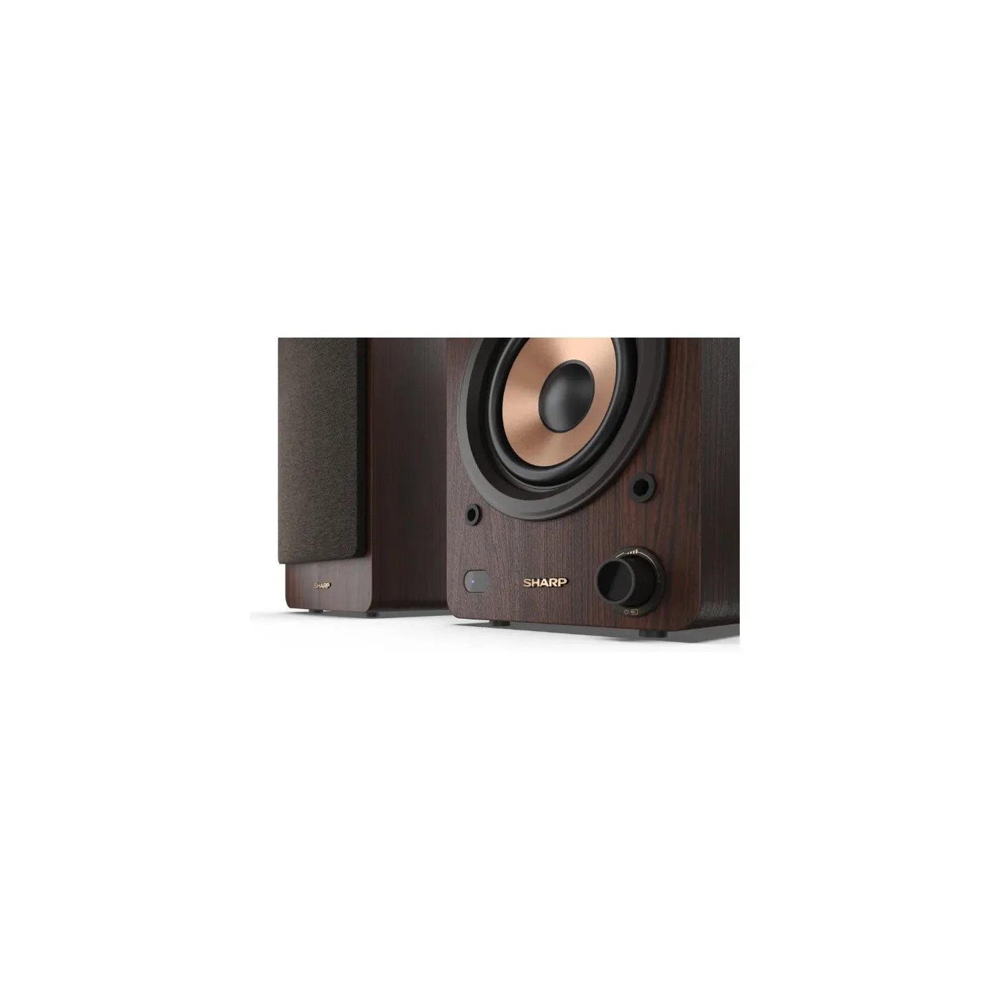 Sharp CP-SS30 Bookshelf Speakers, Brown | Sharp | Speakers | CP-SS30(BR) Bookshelf | 60 W | Bluetooth | Brown | Wireless connect