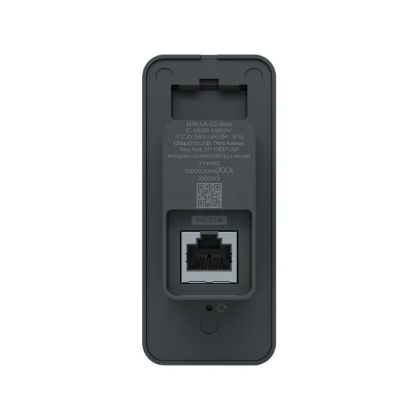 Ubiquiti Compact, second-generation NFC card reader and request-to-exit device that supports hand-wave door unlocking.
