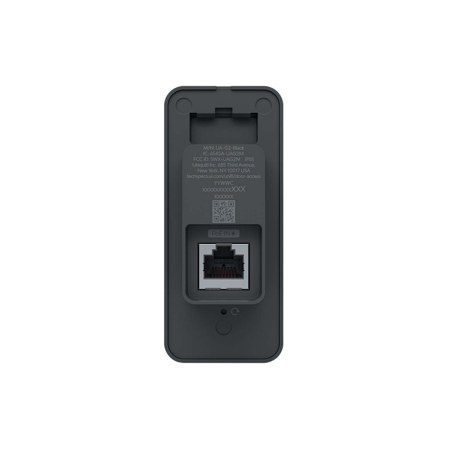 Ubiquiti Compact, second-generation NFC card reader and request-to-exit device that supports hand-wave door unlocking.