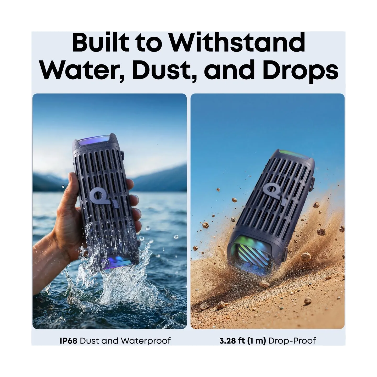 Anker Soundcore Speaker | Boom 3i | 50 W | Waterproof | Bluetooth | Blue | Portable | Wireless connection