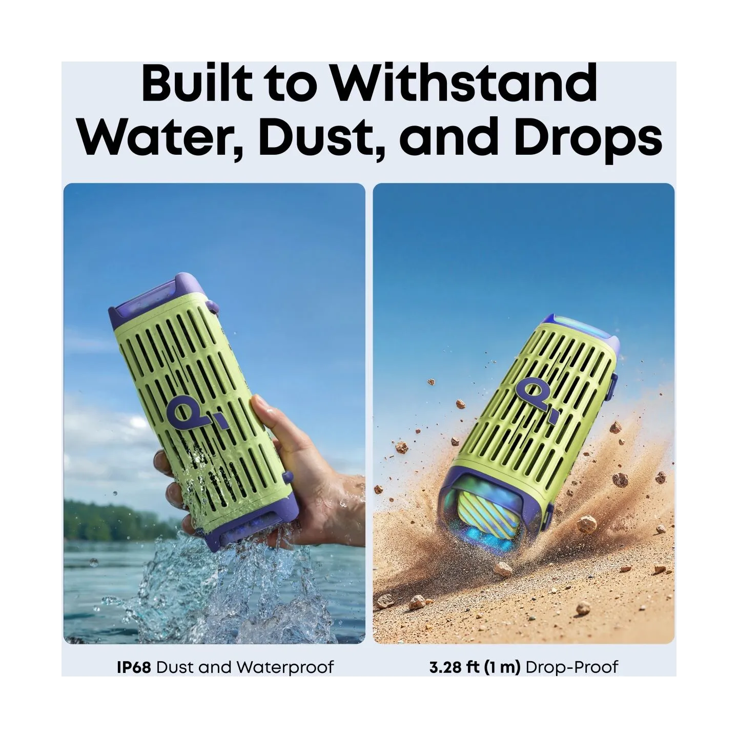 Anker Soundcore Speaker | Boom 3i | 50 W | Waterproof | Bluetooth | Green | Portable | Wireless connection