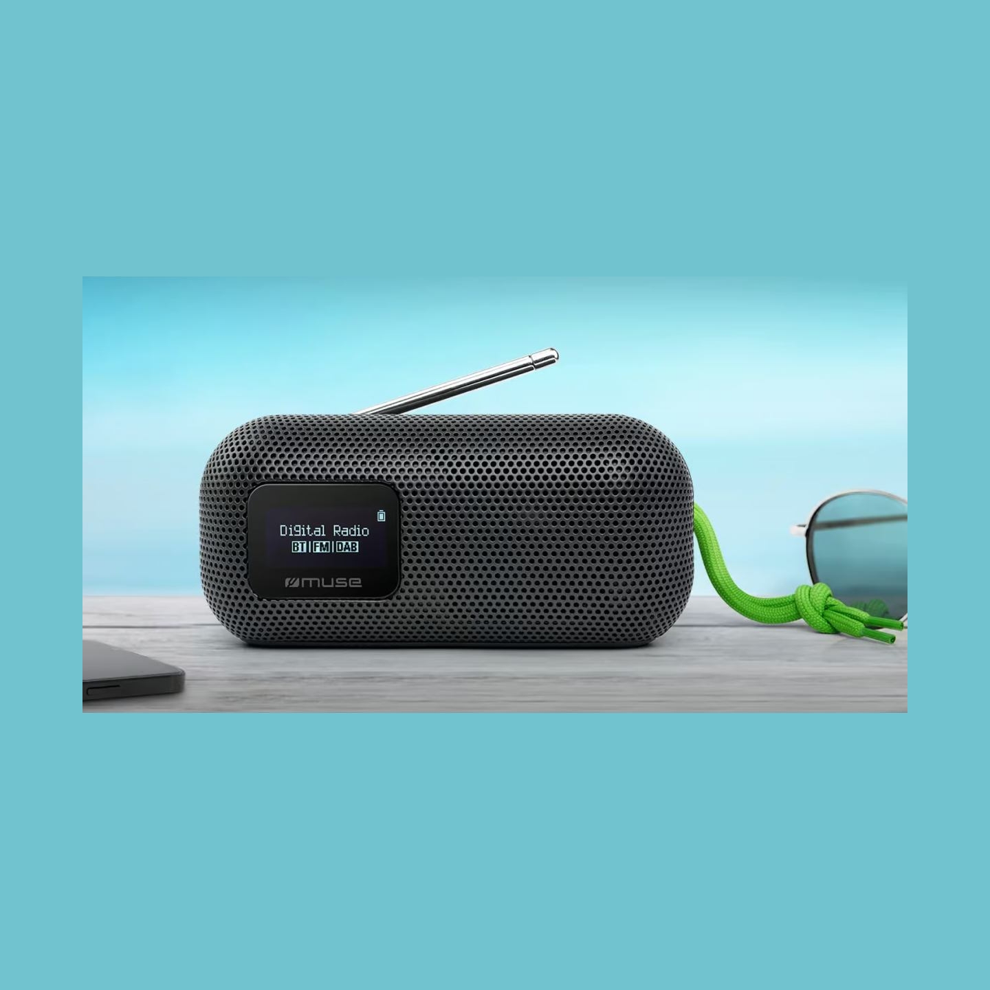 Muse | Speaker With FM Radio | M-750 FBT | 10 W | Waterproof | Bluetooth | Black | Portable | Wireless connection