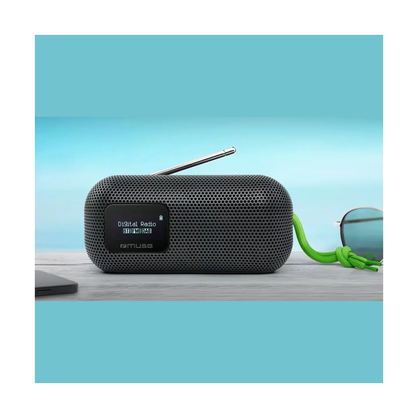 Muse | Speaker With FM Radio | M-750 FBT | 10 W | Waterproof | Bluetooth | Black | Portable | Wireless connection