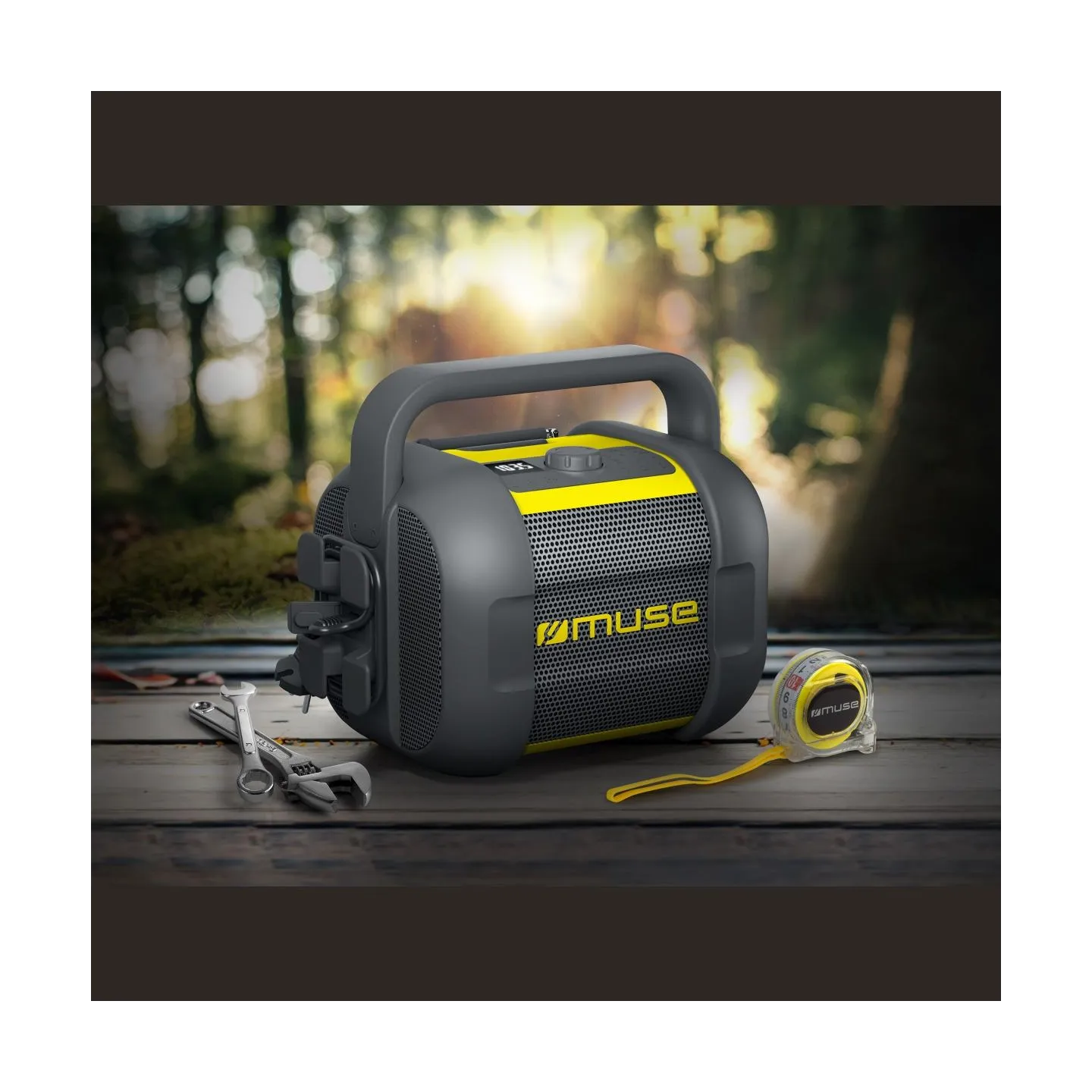 Muse | Jobsite Radio | M-968 BTY | 40 W | Waterproof | Bluetooth | Black/Yellow | NFC features | Portable | Wireless connection