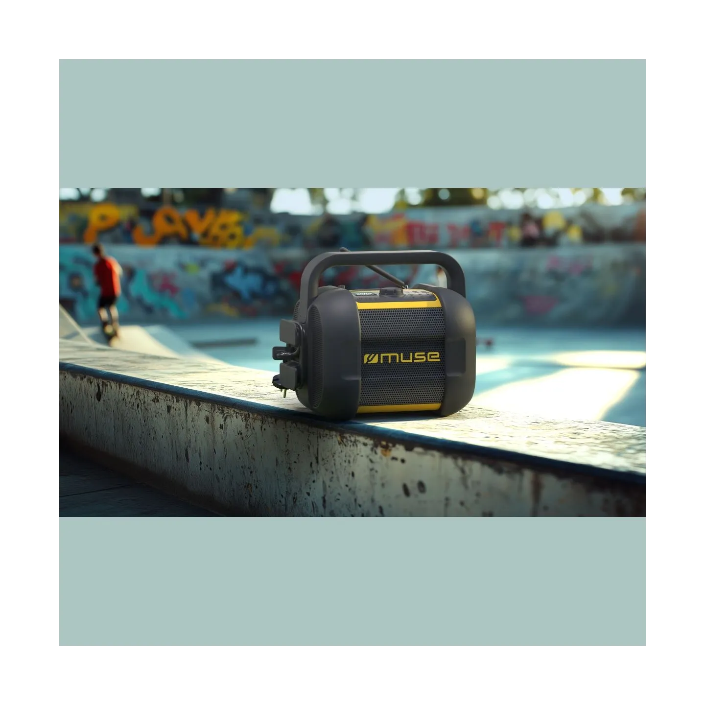 Muse | Jobsite Radio | M-968 BTY | 40 W | Waterproof | Bluetooth | Black/Yellow | NFC features | Portable | Wireless connection