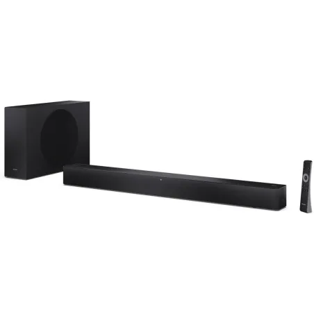 Sharp 2.1 Dolby Atmos/DTS Virtual:X Soundbar with Slim Wireless Subwoofer | HT-SBW310 | 330 W | Bluetooth | Black | Wireless con