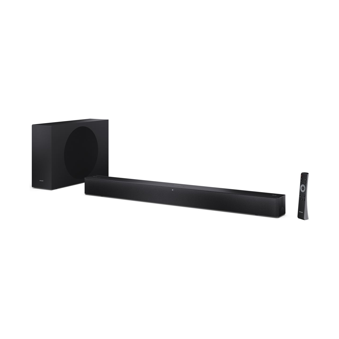 Sharp 2.1 Dolby Atmos/DTS Virtual:X Soundbar with Slim Wireless Subwoofer | HT-SBW310 | 330 W | Bluetooth | Black | Wireless con