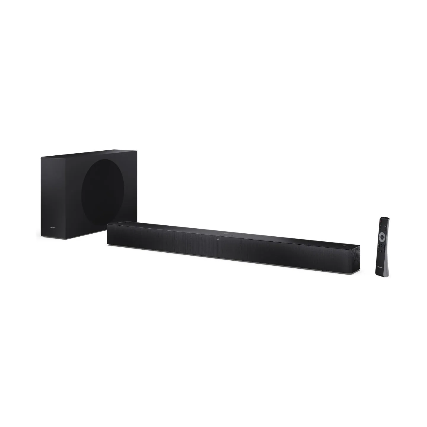 Sharp 2.1 Dolby Atmos/DTS Virtual:X Soundbar with Slim Wireless Subwoofer | HT-SBW310 | 330 W | Bluetooth | Black | Wireless con
