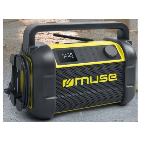 Muse | M-928 BTY | Jobsite Radio speaker | Waterproof | Bluetooth | Black/Yellow | Portable | Wireless connection