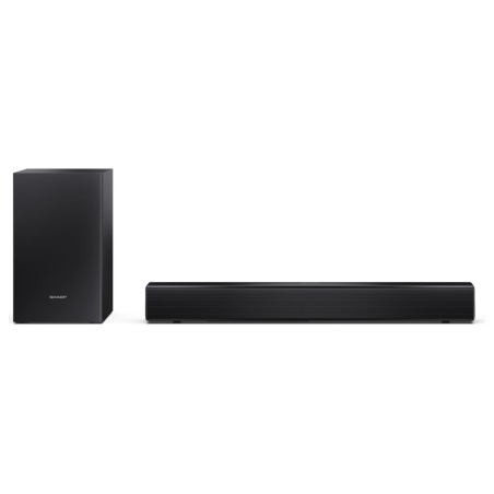 Sharp Compact 2.1 Soundbar with Wireless Subwoofer | HT-SBW121 | 240 W | Bluetooth | Black | Wireless connection