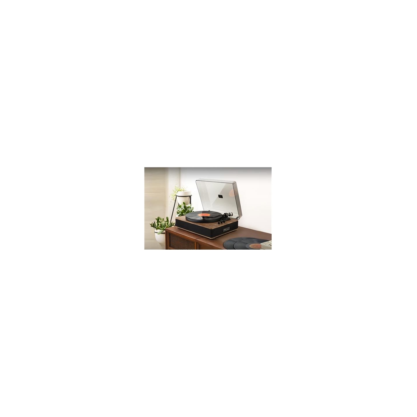 Muse Turntable Stereo System with Bluetooth Out | MT-107 BTO | 2x5 W | Bluetooth | Black/Brown
