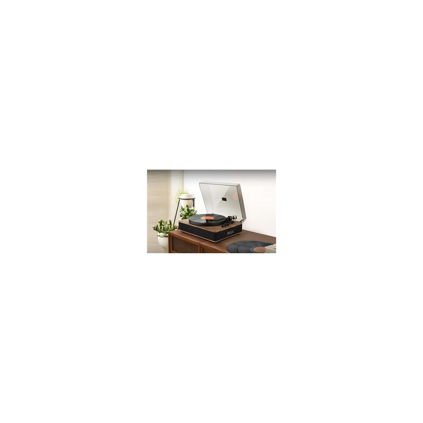 Muse Turntable Stereo System with Bluetooth Out | MT-107 BTO | 2x5 W | Bluetooth | Black/Brown