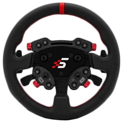 Simagic GT Round 330mm Steering Wheel, GT Pro Hub(K), QR50, leather, S207