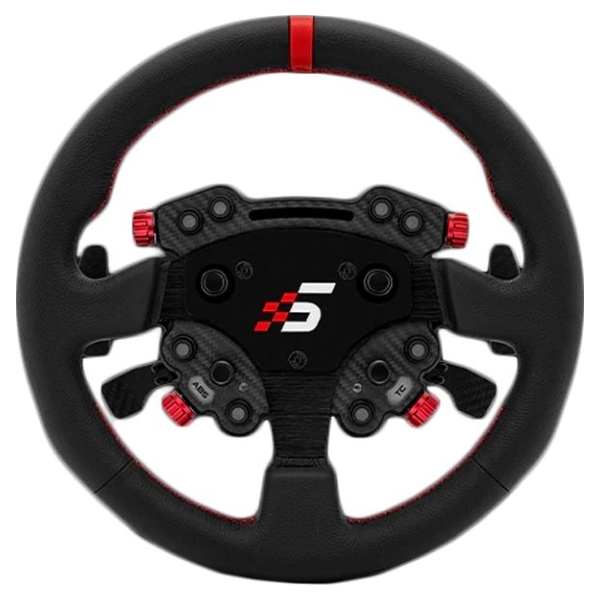Simagic GT Round 330mm Steering Wheel, GT Pro Hub(K), QR50, leather, S207