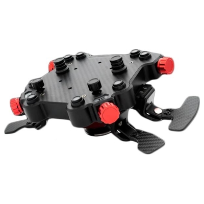 Simagic GT Round 330mm Steering Wheel, GT Pro Hub(K), QR50, leather, S207