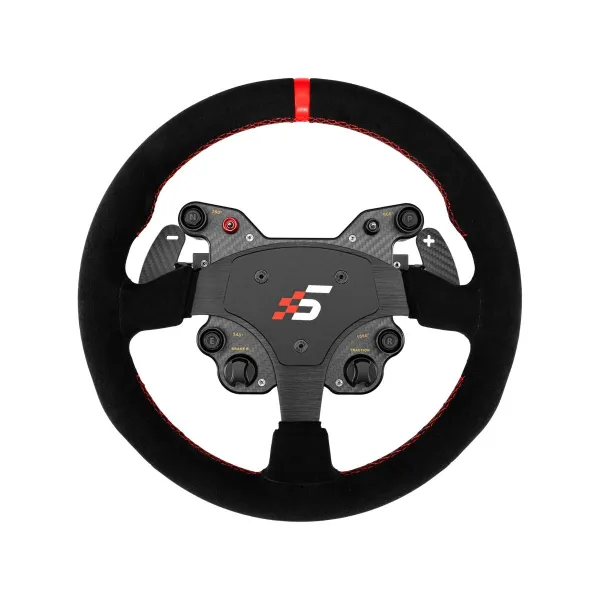 Simagic GT1 Round Steering Wheel 330 mm, Shifter Paddles, QR70, suede, S210