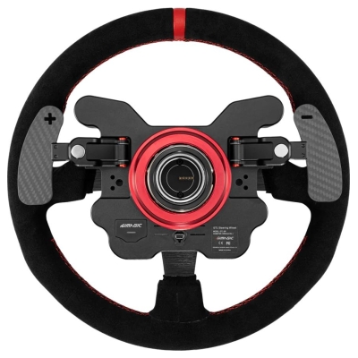 Simagic GT1 Round Steering Wheel 330 mm, Shifter Paddles, QR70, suede, S210