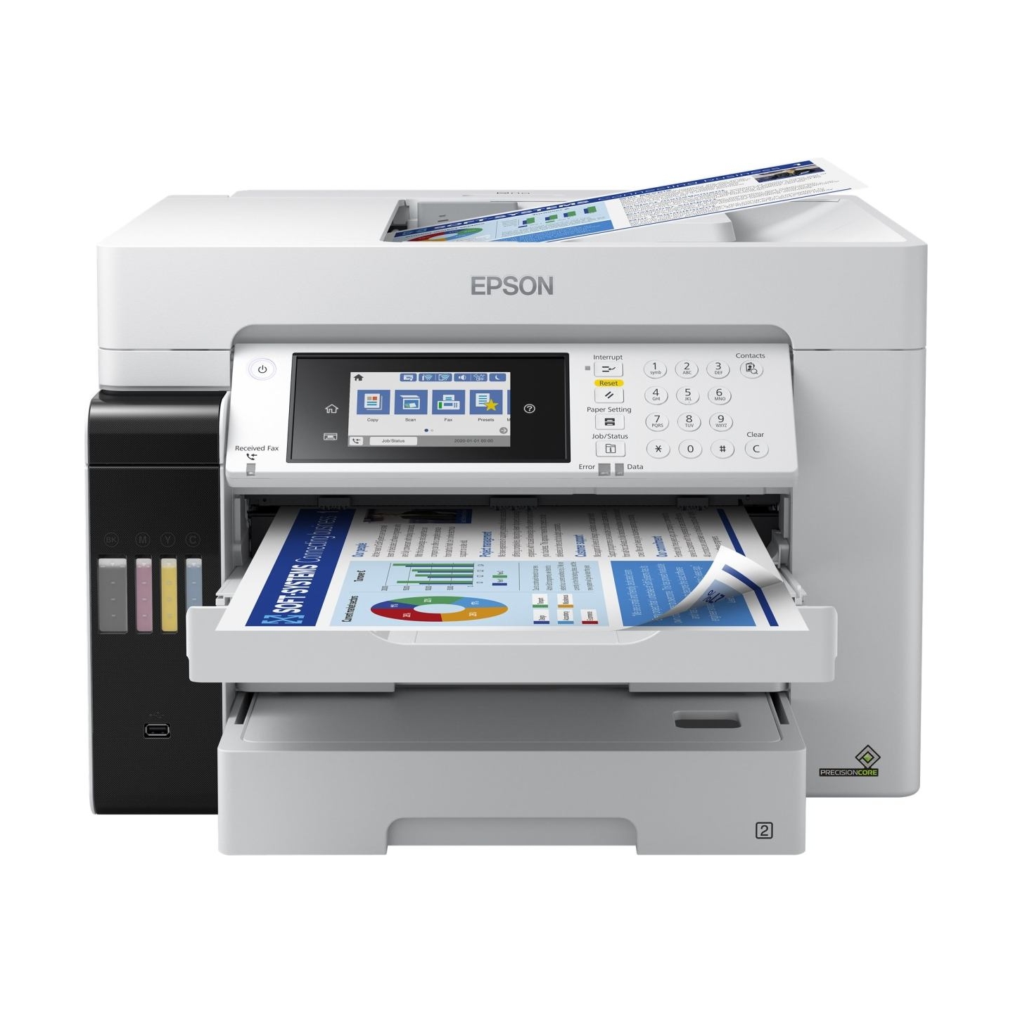 Epson | Multifunctional printer | EcoTank L15180 | Inkjet | Colour | 4-in-1 | Wi-Fi | Black and white