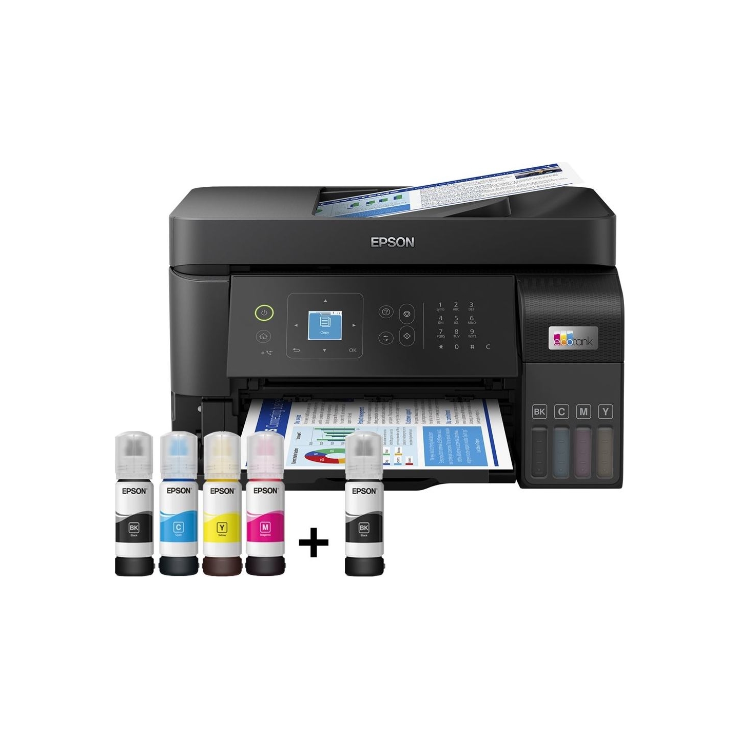 Epson | Multifunctional printer | EcoTank L5590 | Inkjet | Colour | Inkjet Multifunctional Printer | A4 | Wi-Fi | Black