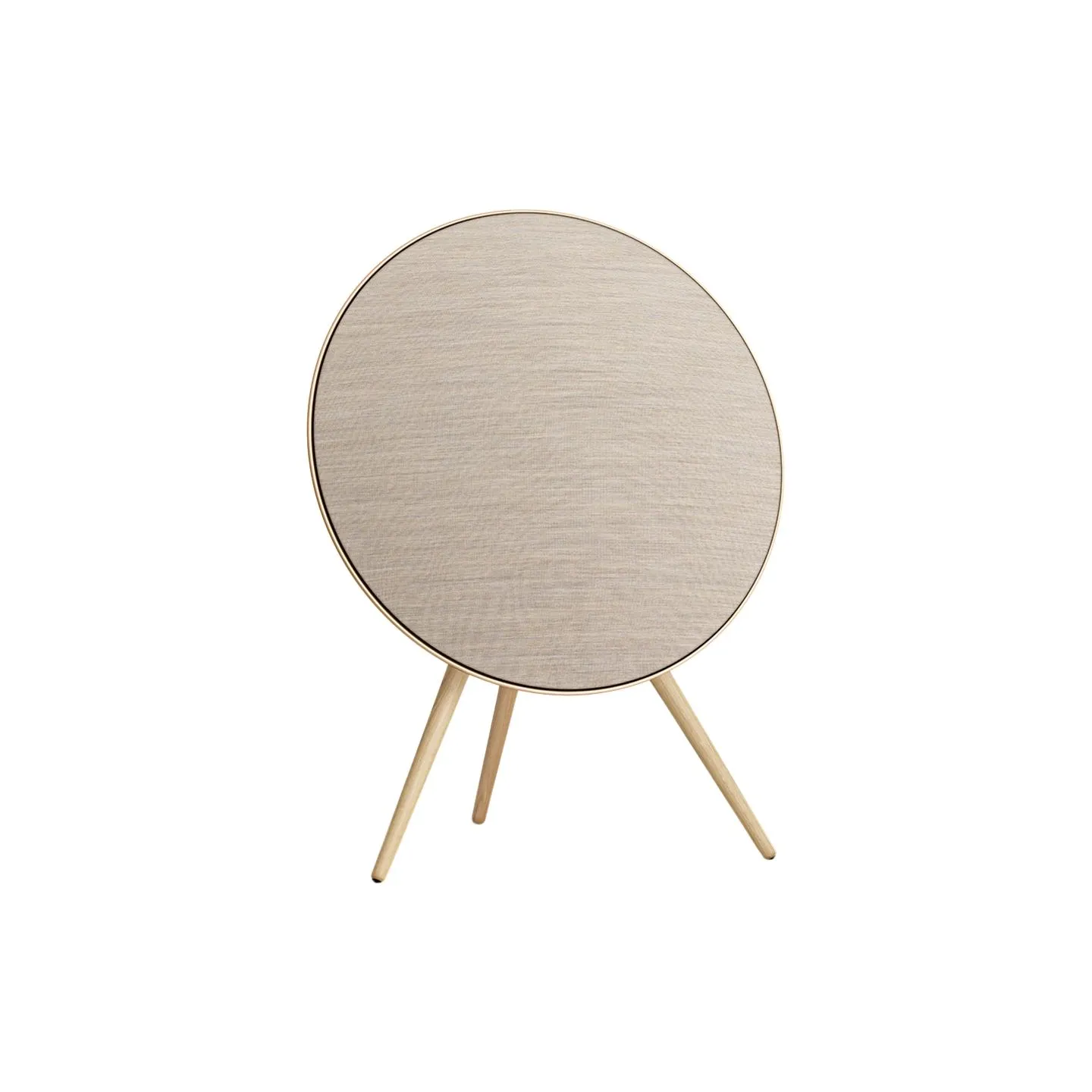 Bang & Olufsen Beosound A9 5th Gen Speaker Gold Tone (Back Sand/Cover Golden/Legs White Oak)