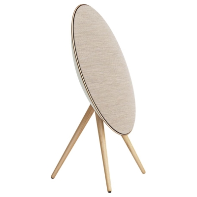 Bang & Olufsen Beosound A9 5th Gen Speaker Gold Tone (Back Sand/Cover Golden/Legs White Oak)