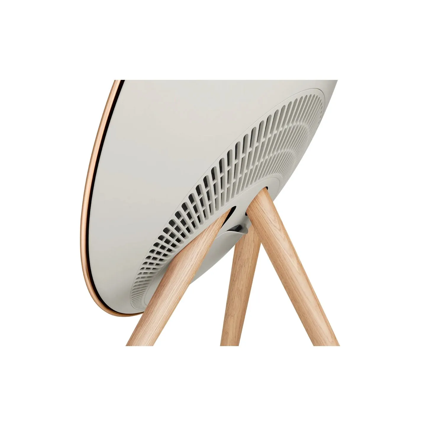 Bang & Olufsen Beosound A9 5th Gen Speaker Gold Tone (Back Sand/Cover Golden/Legs White Oak)
