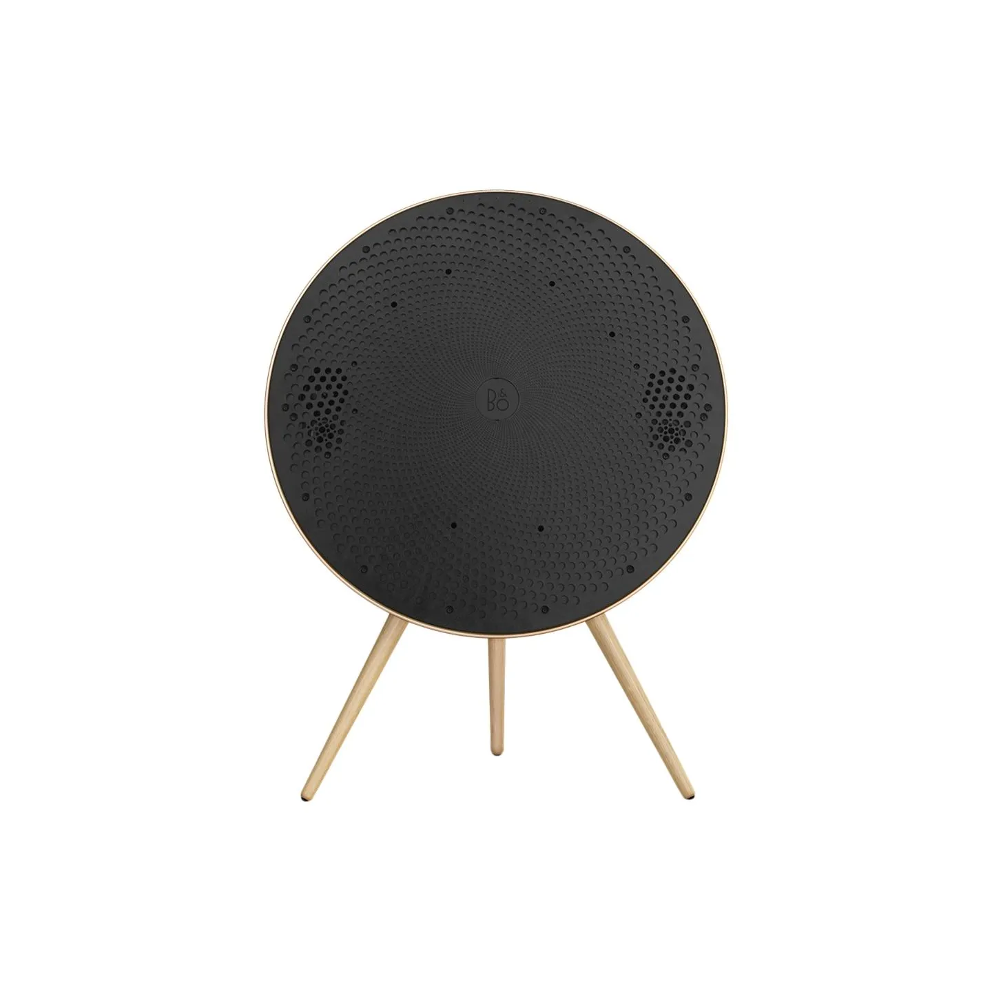 Bang & Olufsen Beosound A9 5th Gen Speaker Gold Tone (Back Sand/Cover Golden/Legs White Oak)