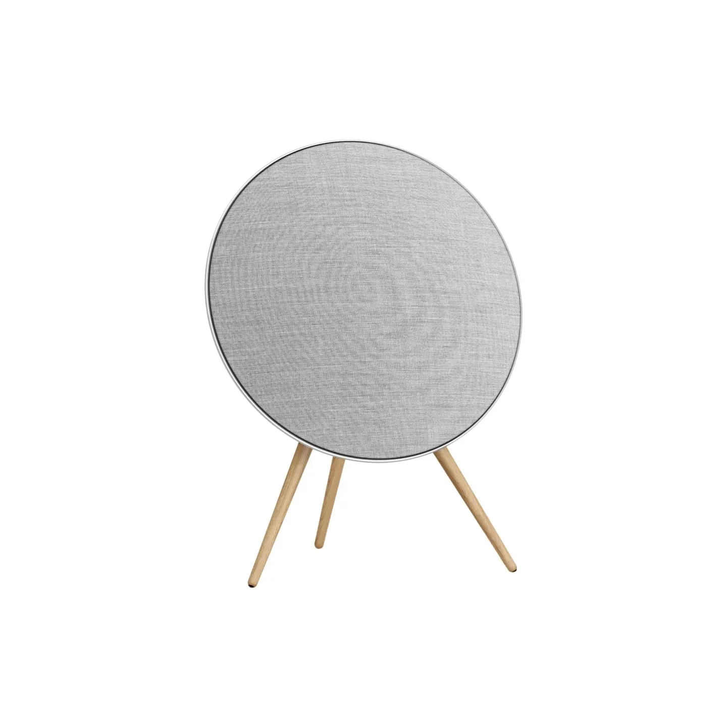 Bang & Olufsen Beosound A9 5th Gen Speaker Natural Alu (Back Grey Mist/Cover Kvadrat Light Grey/Legs Oak)