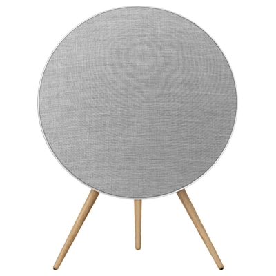 Bang & Olufsen Beosound A9 5th Gen Speaker Natural Alu (Back Grey Mist/Cover Kvadrat Light Grey/Legs Oak)