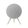 Bang & Olufsen Beosound A9 5th Gen Speaker Natural Alu (Back Grey Mist/Cover Kvadrat Light Grey/Legs Oak)